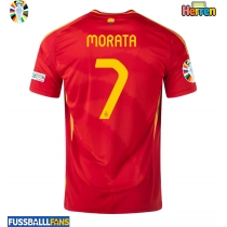Spanien Alvaro Morata #7 Heimtrikot EM 2024 Kurzarm